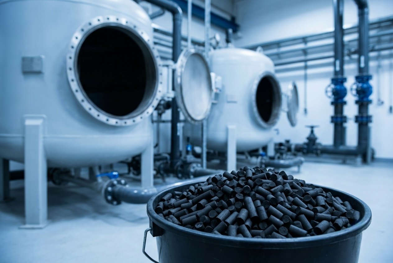 Coal-Based Pellet Carbon for Industrial Water Treatment